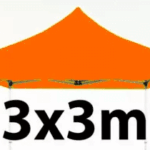 Marquee Roof 3m x 3m - ORANGE - STOCK POLYESTER RR-330-ORANGE
