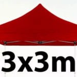 Marquee Roof 3m x 3m - RED - STOCK POLYESTER RR-330-RED