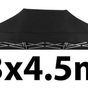 Marquee Roof 3m x 4.5m - BLACK - STOCK POLYESTER RR-345-BLACK