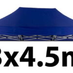 Marquee Roof 3m x 4.5m - BLUE - STOCK POLYESTER RR-345-BLUE