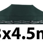 Marquee Roof 3m x 4.5m - GREEN - STOCK POLYESTER RR-345-GREEN