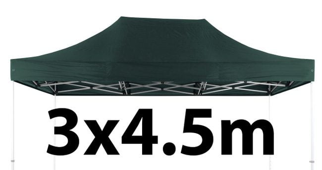 Marquee Roof 3m x 4.5m - GREEN - STOCK POLYESTER RR-345-GREEN