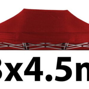 Marquee Roof 3m x 4.5m - RED - STOCK POLYESTER RR-345-RED