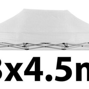 Marquee Roof 3m x 4.5m - WHITE - STOCK POLYESTER RR-345-WHITE