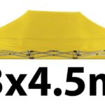 Marquee Roof 3m x 4.5m - YELLOW - STOCK POLYESTER RR-345-YELLOW