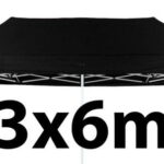 Marquee Roof 3m x 6m - BLACK - STOCK POLYESTER RR-360-BLACK