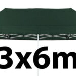 Marquee Roof 3m x 6m - GREEN - STOCK POLYESTER RR-360-GREEN