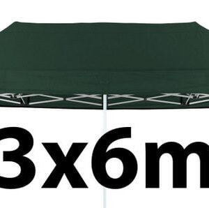 Marquee Roof 3m x 6m - GREEN - STOCK POLYESTER RR-360-GREEN