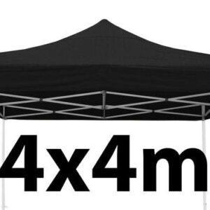 Marquee Roof 4m x 4m - BLACK - STOCK POLYESTER RR-440-BLACK