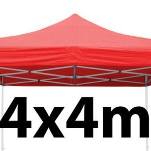 Marquee Roof 4m x 4m - RED - STOCK POLYESTER RR-440-RED