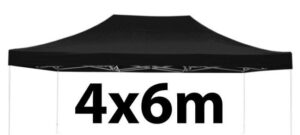 Marquee Roof 4m x 6m - BLACK - STOCK POLYESTER RR-460-BLACK