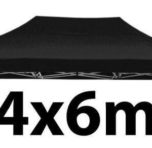 Marquee Roof 4m x 6m - BLACK - STOCK POLYESTER RR-460-BLACK