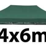 Marquee Roof 4m x 6m - GREEN - STOCK POLYESTER RR-460-GREEN