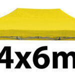 Marquee Roof 4m x 6m - YELLOW - STOCK POLYESTER RR-460-YELLOW