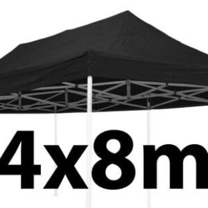 Marquee Roof 4m x 8m - BLACK - STOCK POLYESTER RR-480-BLACK