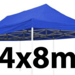 Marquee Roof 4m x 8m - BLUE - STOCK POLYESTER RR-480-BLUE