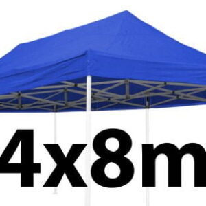 Marquee Roof 4m x 8m - BLUE - STOCK POLYESTER RR-480-BLUE
