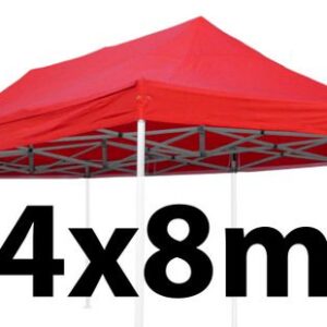 Marquee Roof 4m x 8m - RED - STOCK POLYESTER RR-480-RED
