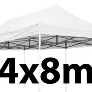 Marquee Roof 4m x 8m - WHITE - STOCK POLYESTER RR-480-WHITE
