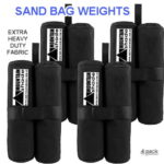 Pack of 4 Marquee Weights Sand Bag - Colour Black