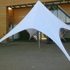 10M Star Shade Assembly with Heavy Duty Poly Roof - 10m Star Shade Package in Stock Colour STSH10M