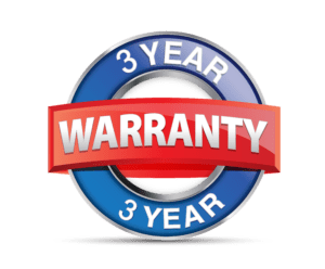 3 Year Warranty