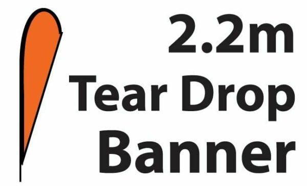 2.2m Tear Drop Banner