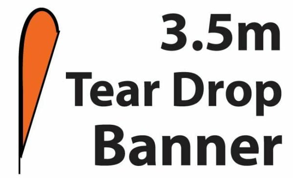 3.5m Tear Drop Banner